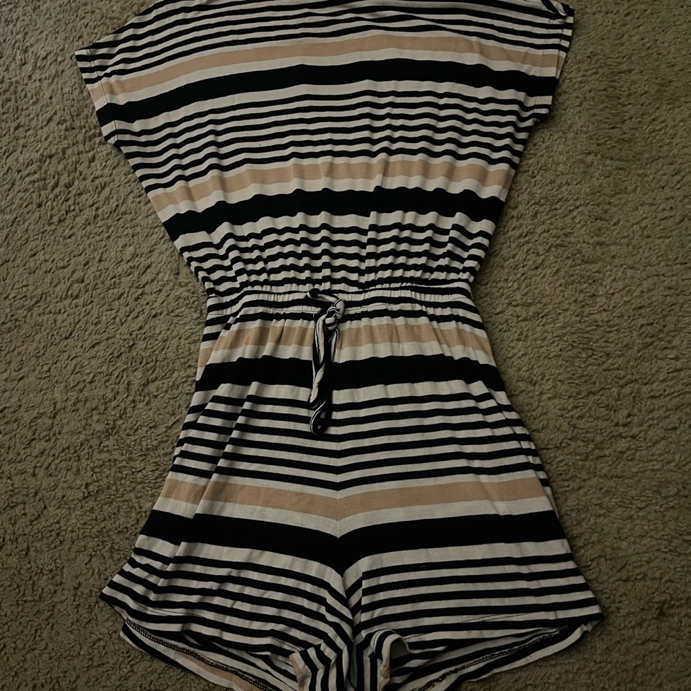 Striped Women’s One Piece Romper